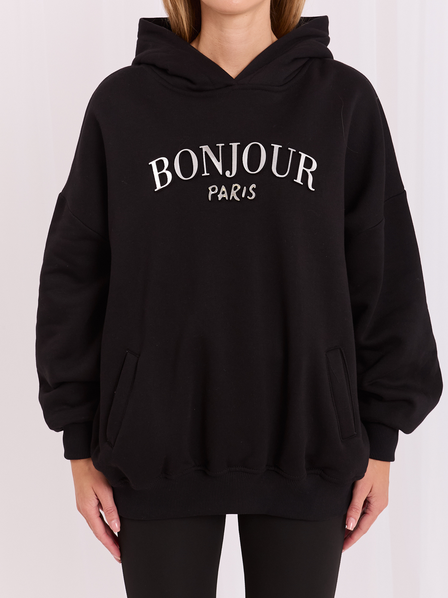 Czarna bluza z kiszeniami Lille RUE PARIS
