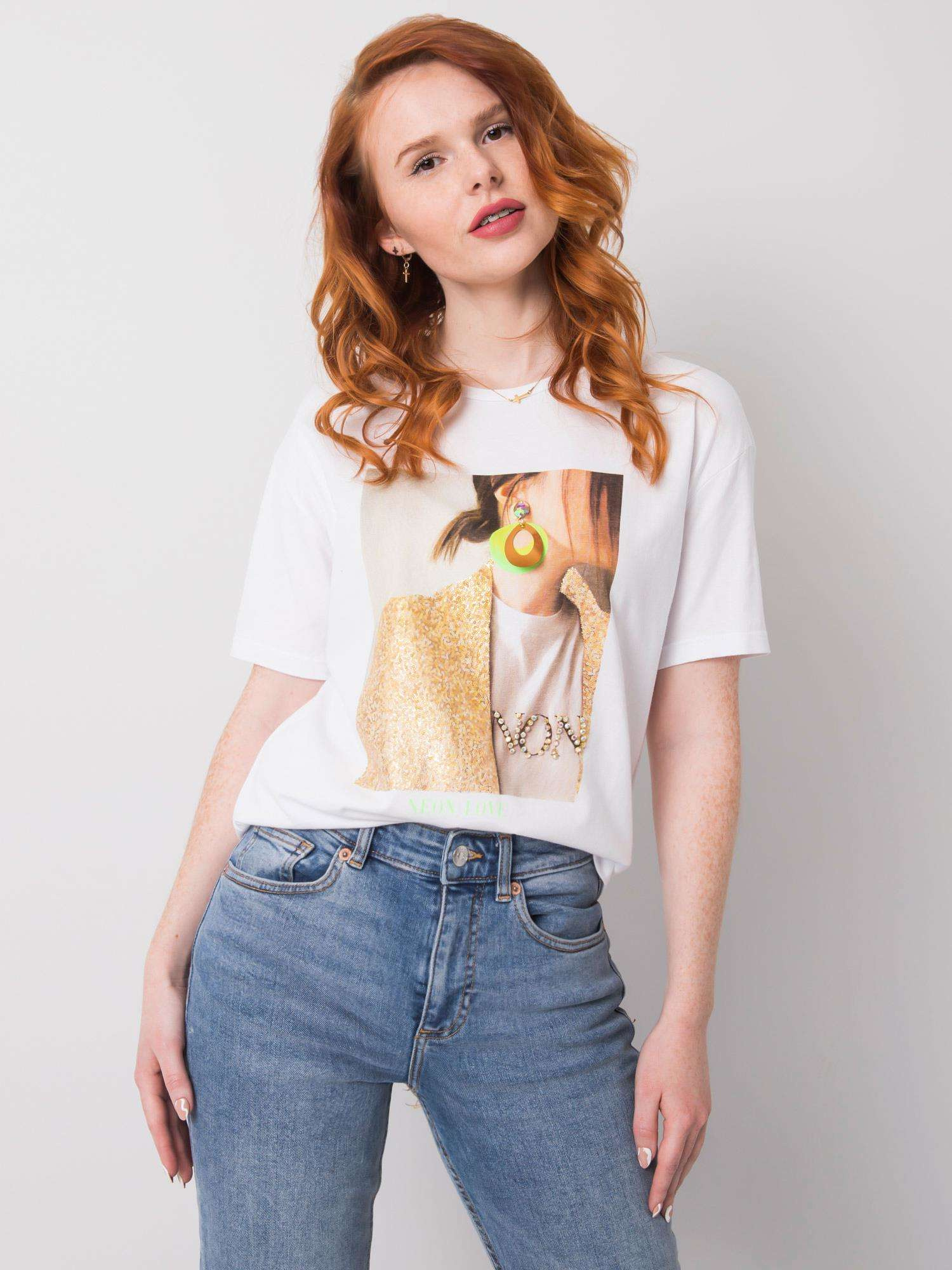 Biały t-shirt Zoya