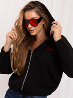 Czarna bluza z haftem Michelle RUE PARIS 