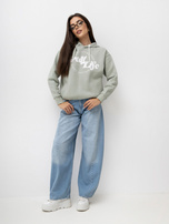 Pistacjowa damska bluza z kapturem URBAN SURFACE