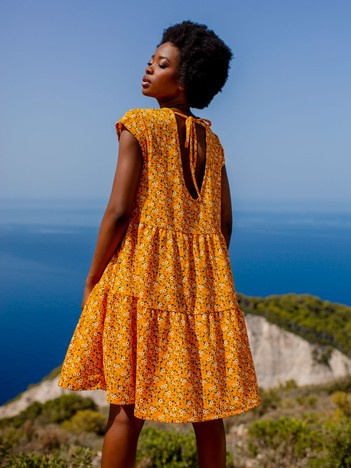 Żółta sukienka oversize Eve STITCH & SOUL