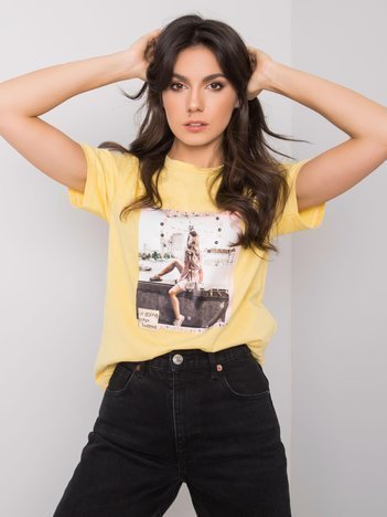 Żółty t-shirt Livia