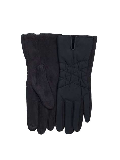 Czarne damskie rękawiczki na zimę