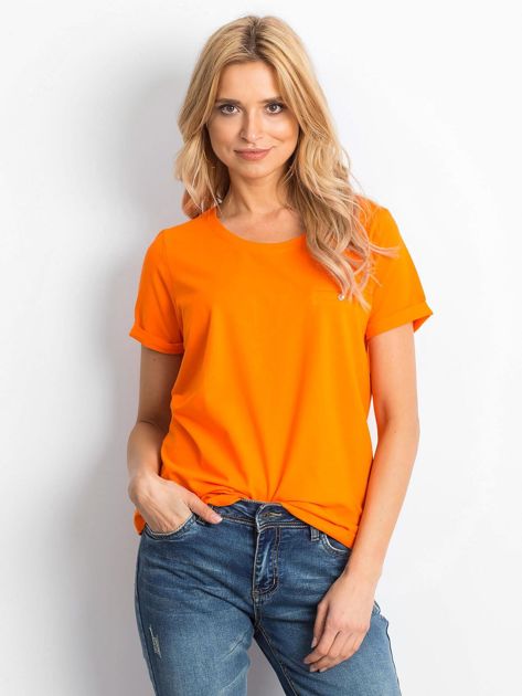Fluo pomarańczowy t-shirt Transformative
